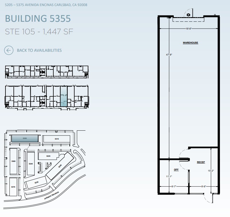 5205 Avenida Encinas, Carlsbad, CA for lease Floor Plan- Image 1 of 1