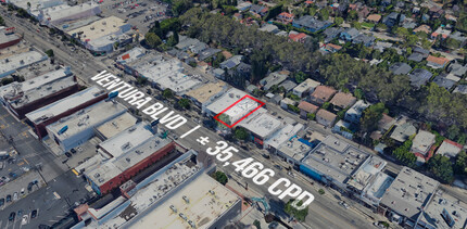 12206 Ventura Blvd, Studio City, CA - aerial  map view