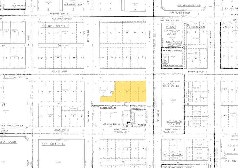 111 W Monroe St, Phoenix, AZ for sale - Plat Map - Image 2 of 57