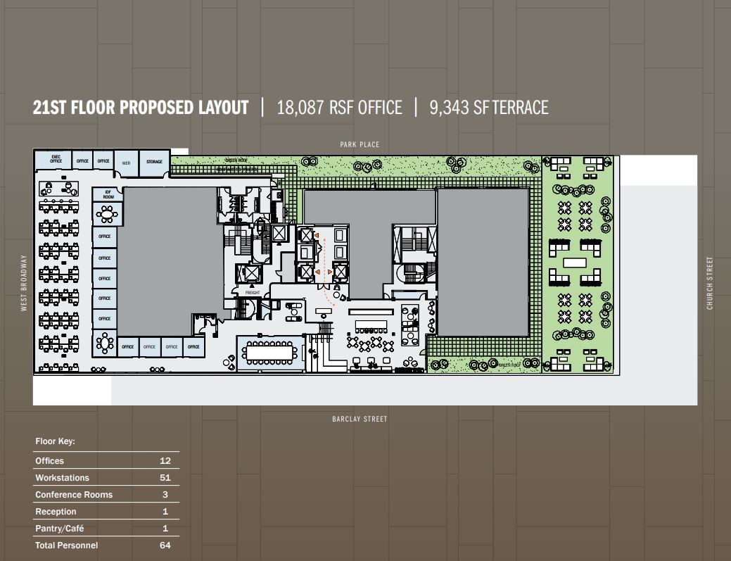 100 Church St, New York, NY for lease Floor Plan- Image 1 of 1