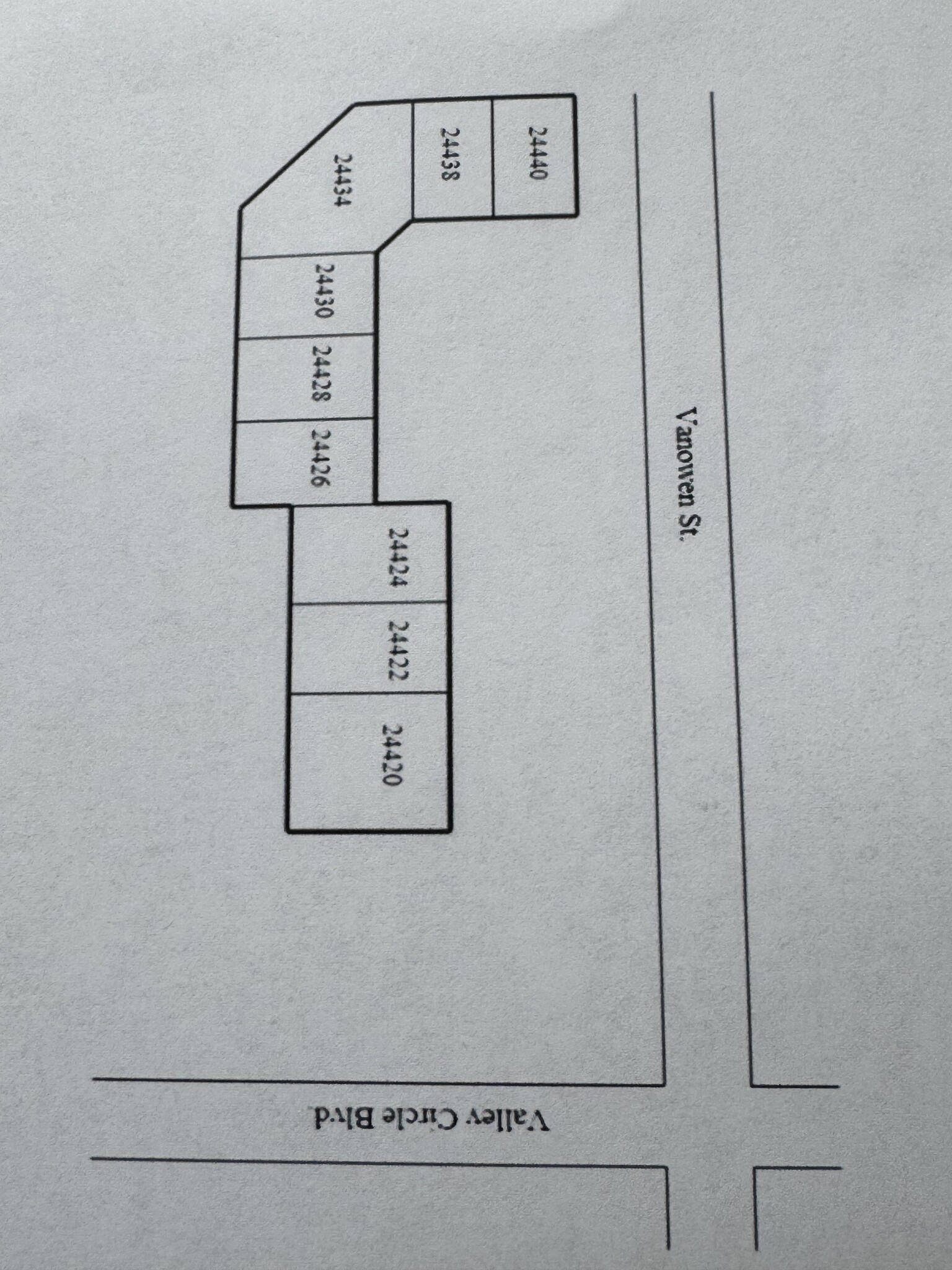 24440 Vanowen St, West Hills, CA for lease Site Plan- Image 1 of 1