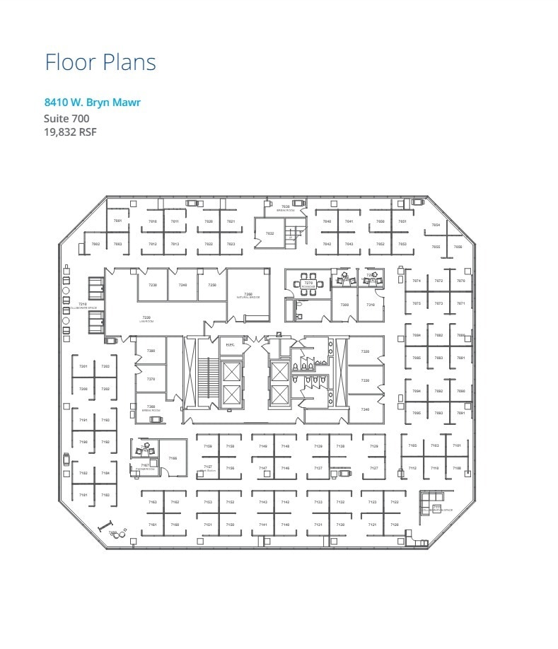 8410 W Bryn Mawr Ave, Chicago, IL for lease Floor Plan- Image 1 of 1