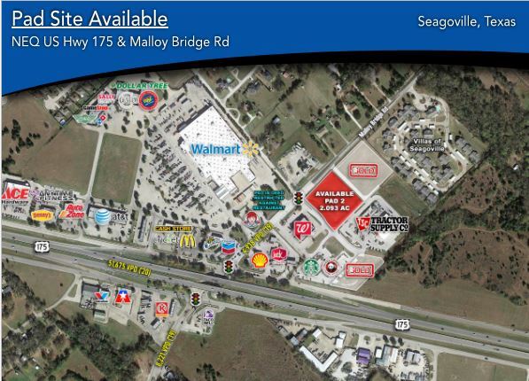 US Highway 175 & Malloy Bridge Rd, Seagoville, TX for sale - Building Photo - Image 1 of 1