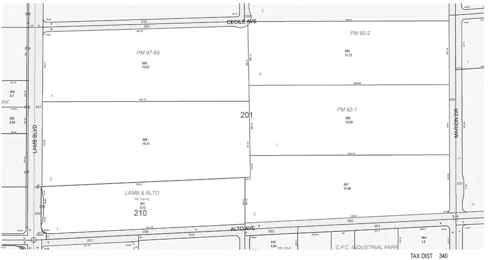 2951 Marion Dr, Las Vegas, NV for lease - Plat Map - Image 2 of 11