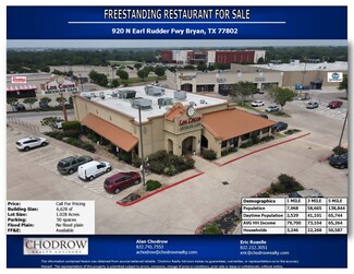 More details for 920 N Earl Rudder Fwy, Bryan, TX - Retail for Sale