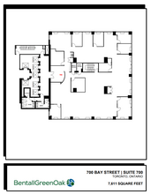 700 Bay St, Toronto, ON for lease Floor Plan- Image 1 of 1