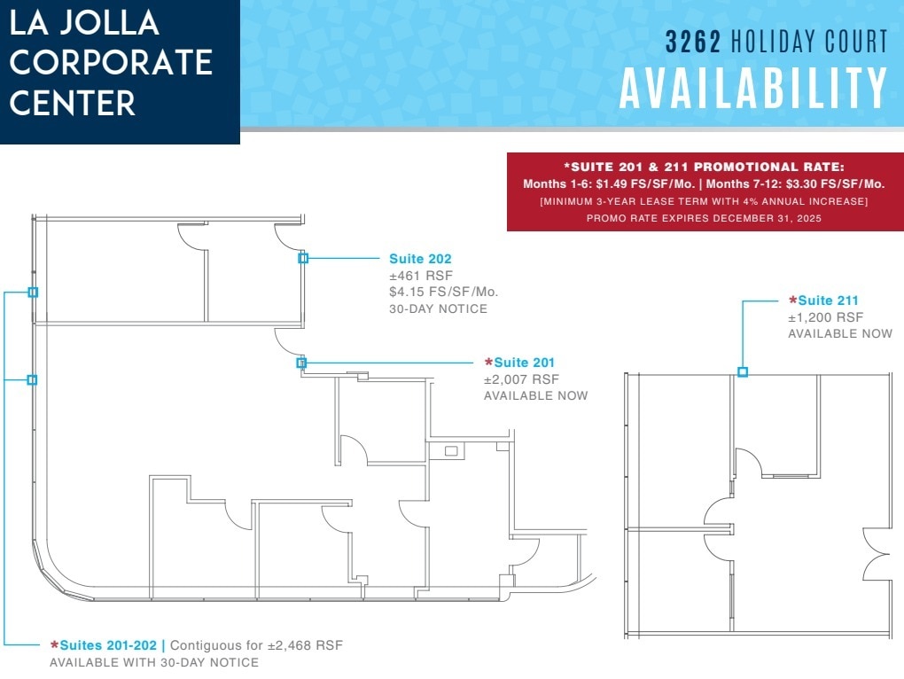 8939 Villa La Jolla Dr, La Jolla, CA for lease Floor Plan- Image 1 of 1