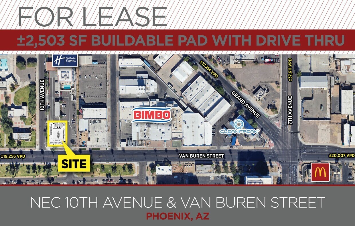 NEC 10th Ave & Van Buren St, Phoenix, AZ for lease Building Photo- Image 1 of 3