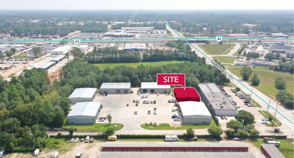 806 Gladstell St, Conroe, TX for lease - Aerial - Image 2 of 7