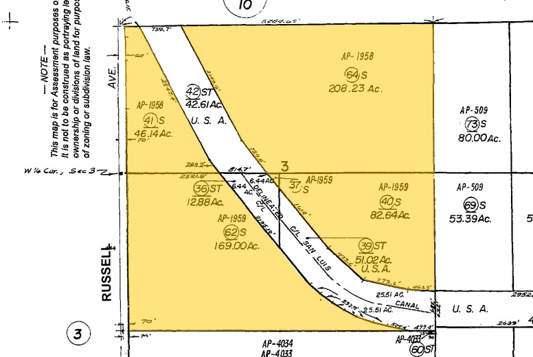 444 N Russell Ave, Firebaugh, CA for sale - Plat Map - Image 1 of 1