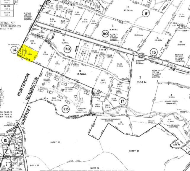 County Line Rd, Branchburg, NJ for sale - Plat Map - Image 2 of 2