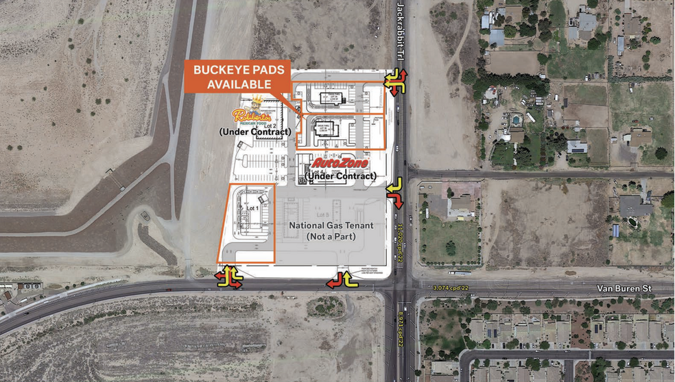 NWC of Van Buren & JackRabbit Trail, Buckeye, AZ for lease - Building Photo - Image 2 of 3