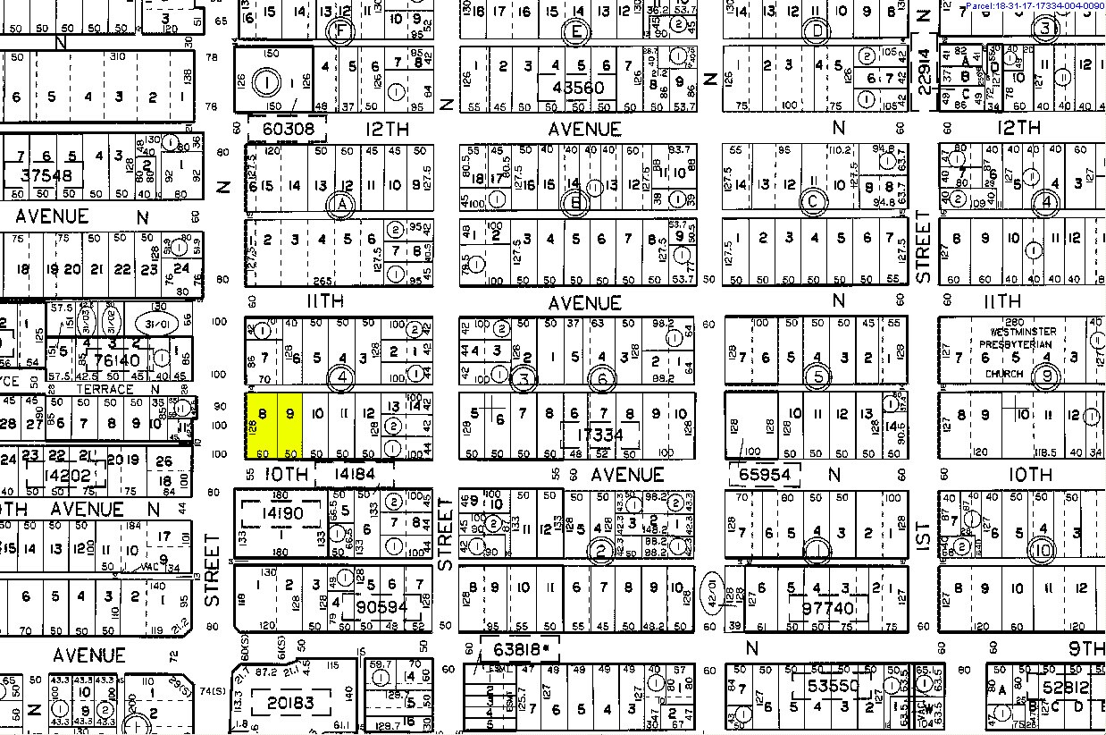 1001 4th St N, Saint Petersburg, FL for sale Plat Map- Image 1 of 1