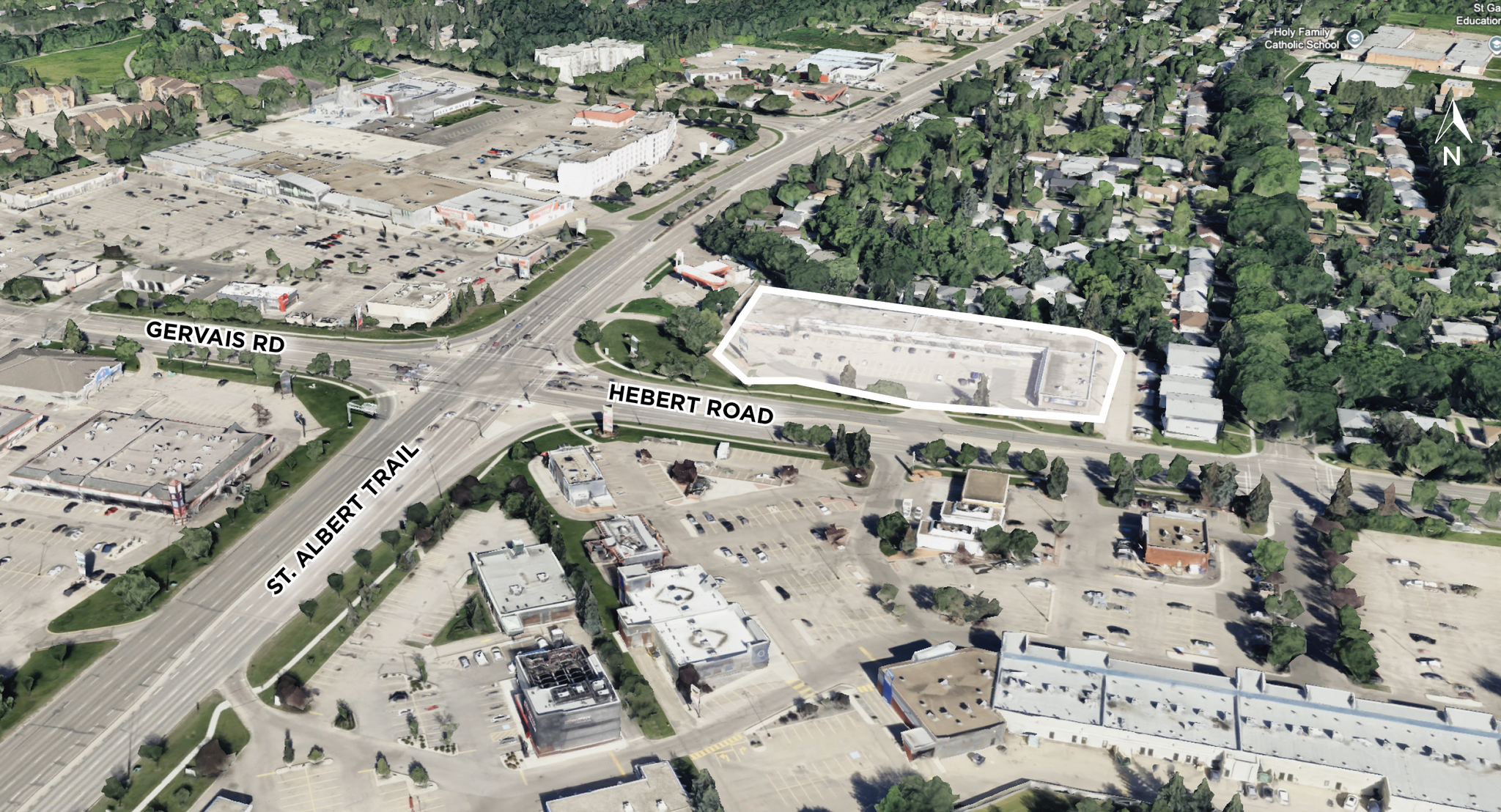 1 Hebert Rd, St. Albert, AB for lease Aerial- Image 1 of 8