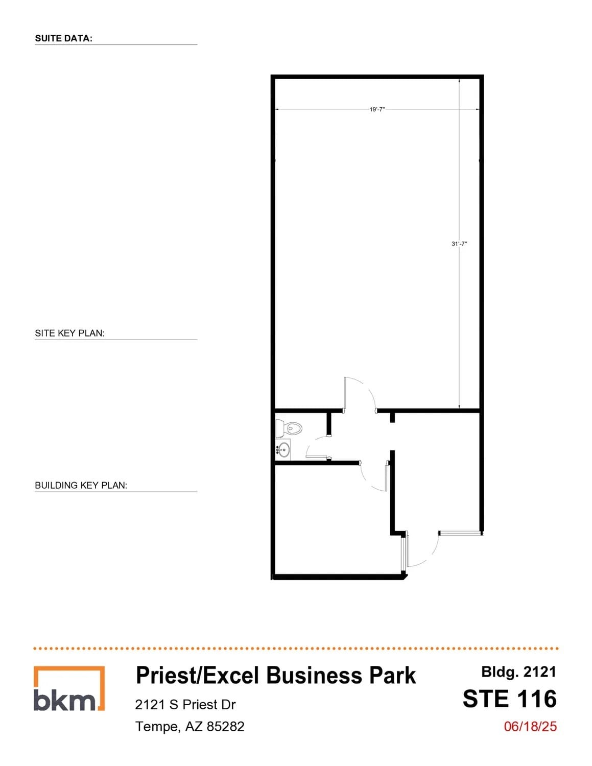 2121 S Priest Dr, Tempe, AZ for lease Floor Plan- Image 1 of 1