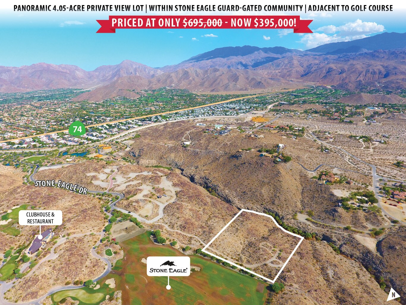 042 Stone Eagle Drive, Palm Desert, CA for sale Aerial- Image 1 of 11