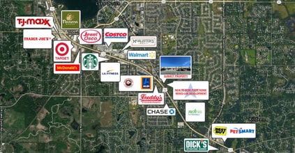 1110-1150 Rand Rd, Lake Zurich, IL - AERIAL  map view