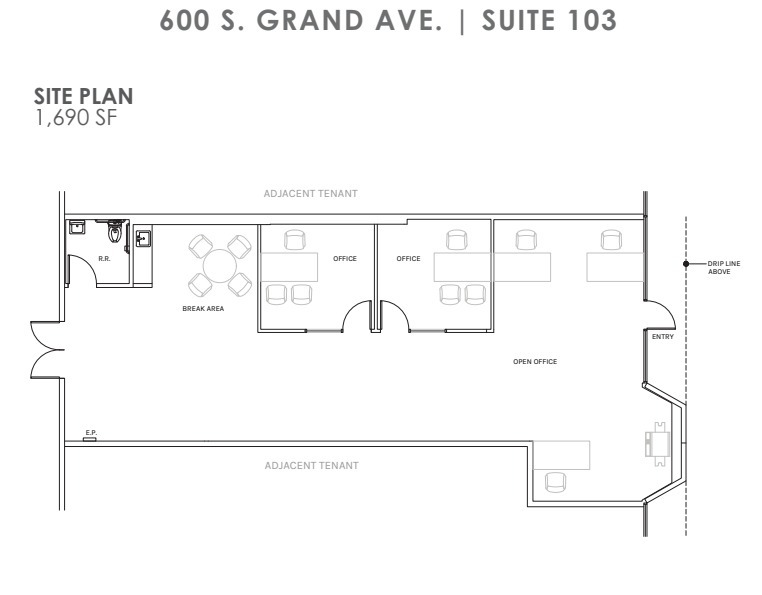 600 S Grand Ave, Santa Ana, CA for lease Floor Plan- Image 1 of 1