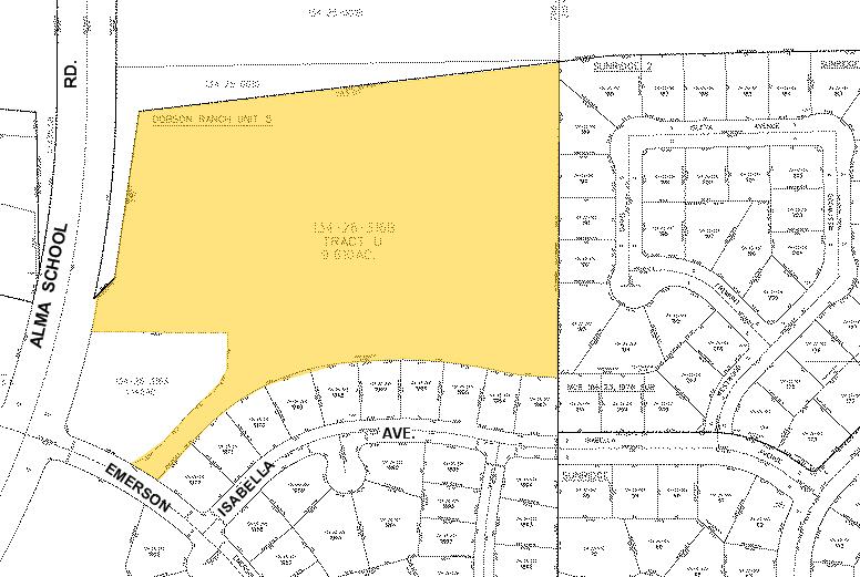 1661 S Alma School Rd, Mesa, AZ for sale - Plat Map - Image 1 of 1