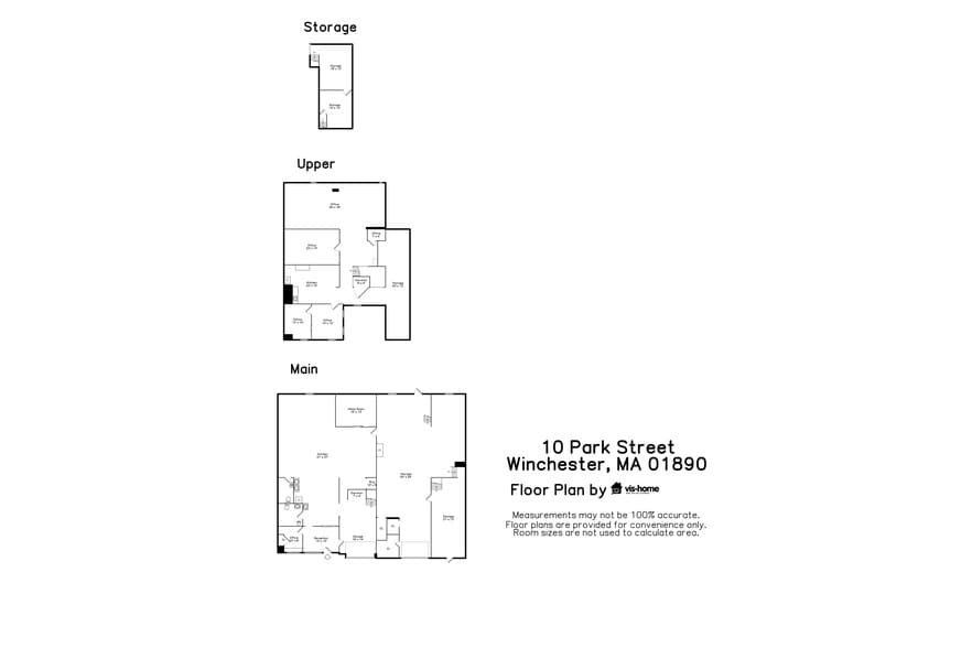 10-12 Park St, Winchester, MA for lease - Floor Plan - Image 2 of 22