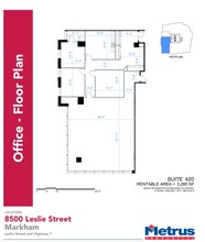 8500 Leslie St, Markham, ON for lease Floor Plan- Image 2 of 2