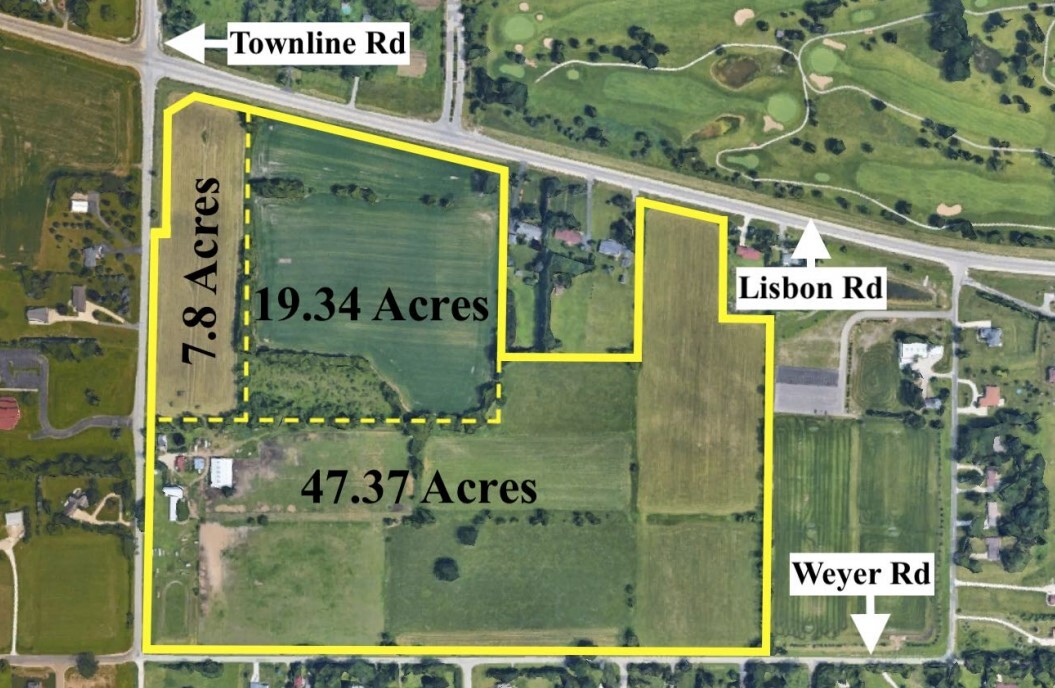 Town Line Rd, Menomonee Falls, WI for sale Aerial- Image 1 of 6