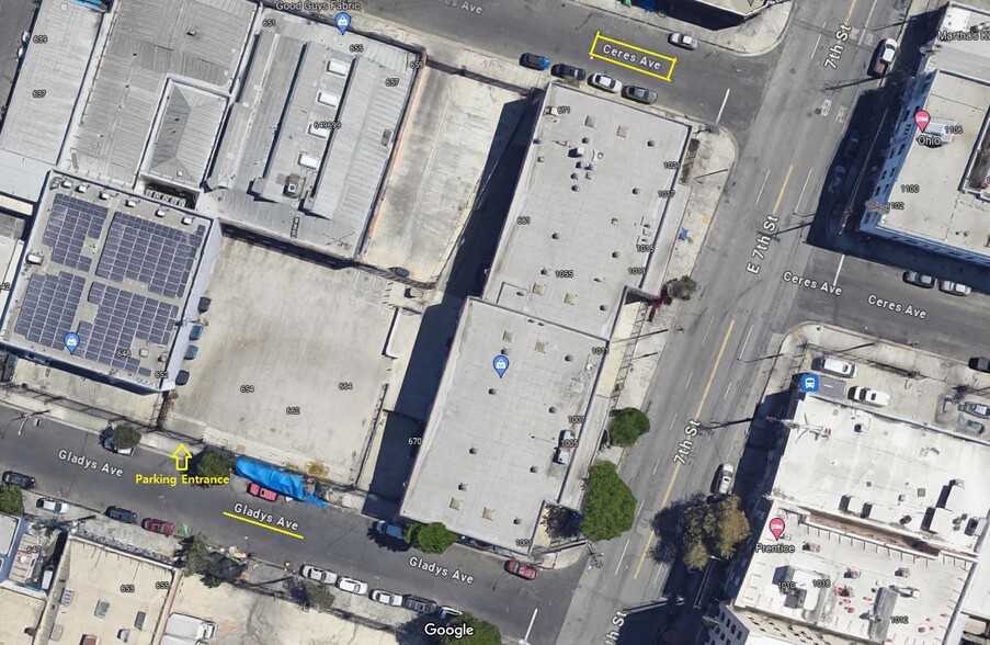 1001 E 7th St, Los Angeles, CA for lease - Aerial - Image 2 of 7