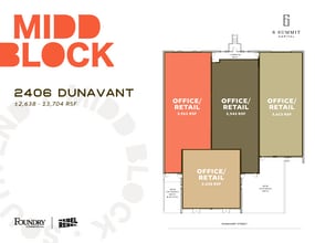 2400-2406 Dunavant St, Charlotte, NC for lease Floor Plan- Image 1 of 4