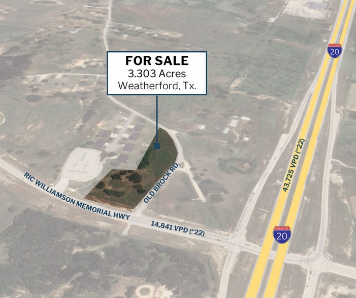 00 Old Brock Rd, Weatherford, TX for sale - Aerial - Image 1 of 5