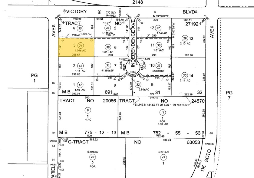 6430 Variel Ave, Woodland Hills, CA for lease - Plat Map - Image 2 of 11