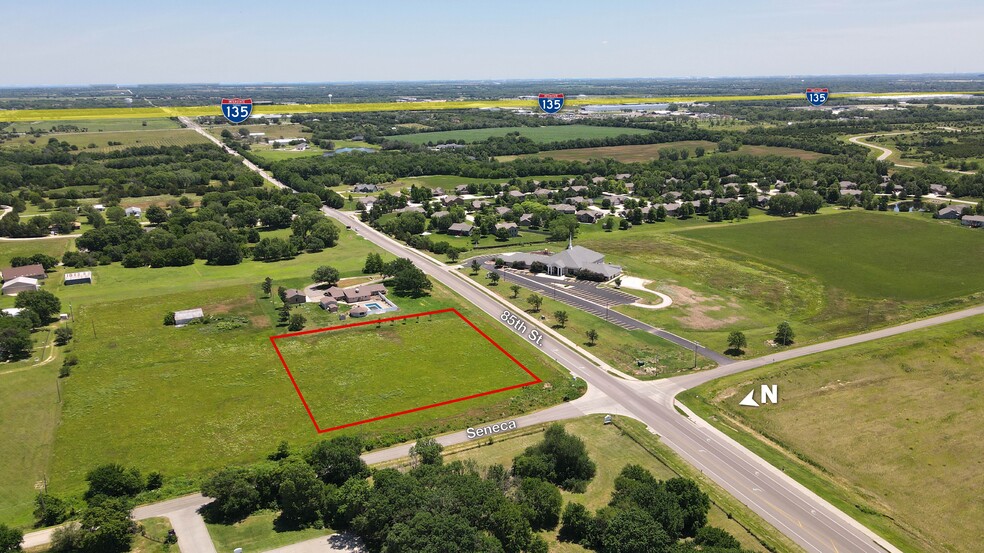 W 85th St N & N Seneca st, Valley Center, KS for sale - Aerial - Image 3 of 3