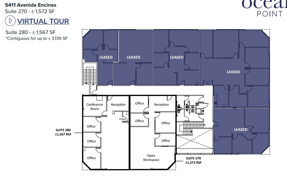 5411 Avenida Encinas, Carlsbad, CA for lease Floor Plan- Image 1 of 1