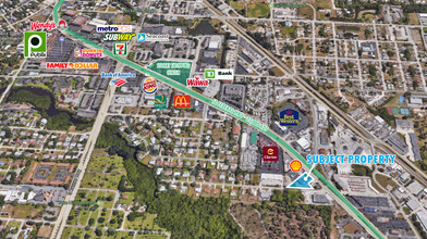 1320 SE Federal Hwy, Stuart, FL - aerial  map view