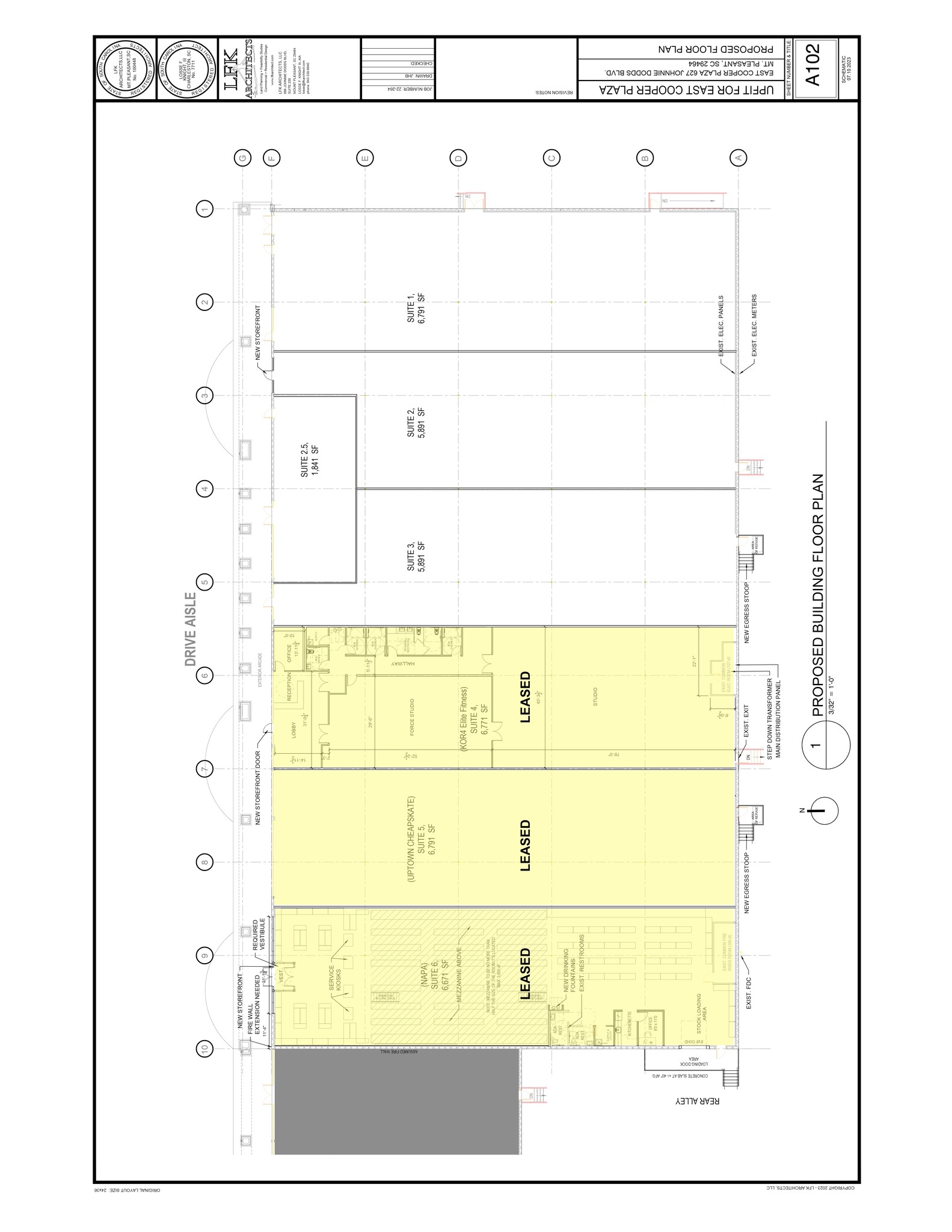 603 Johnnie Dodds Blvd, Mount Pleasant, SC for lease Site Plan- Image 1 of 2