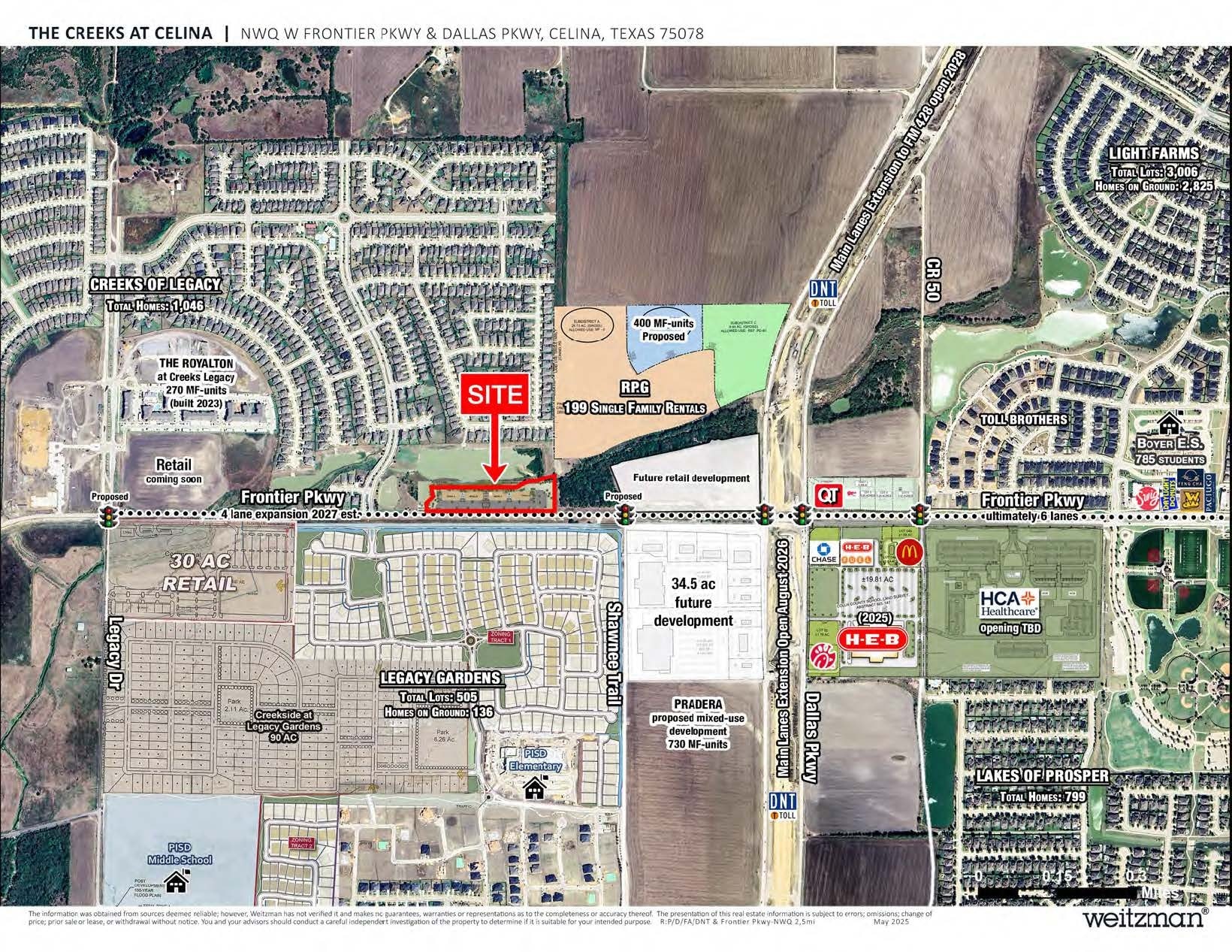 NWQ W Frontier Pky & Dallas Pky, Celina, TX for lease Site Plan- Image 1 of 5