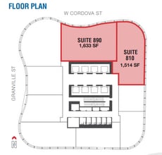 320 Granville St, Vancouver, BC for lease Floor Plan- Image 1 of 1