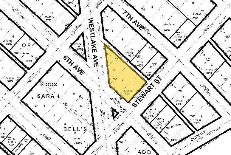 600 Stewart St, Seattle, WA for lease - Plat Map - Image 2 of 13