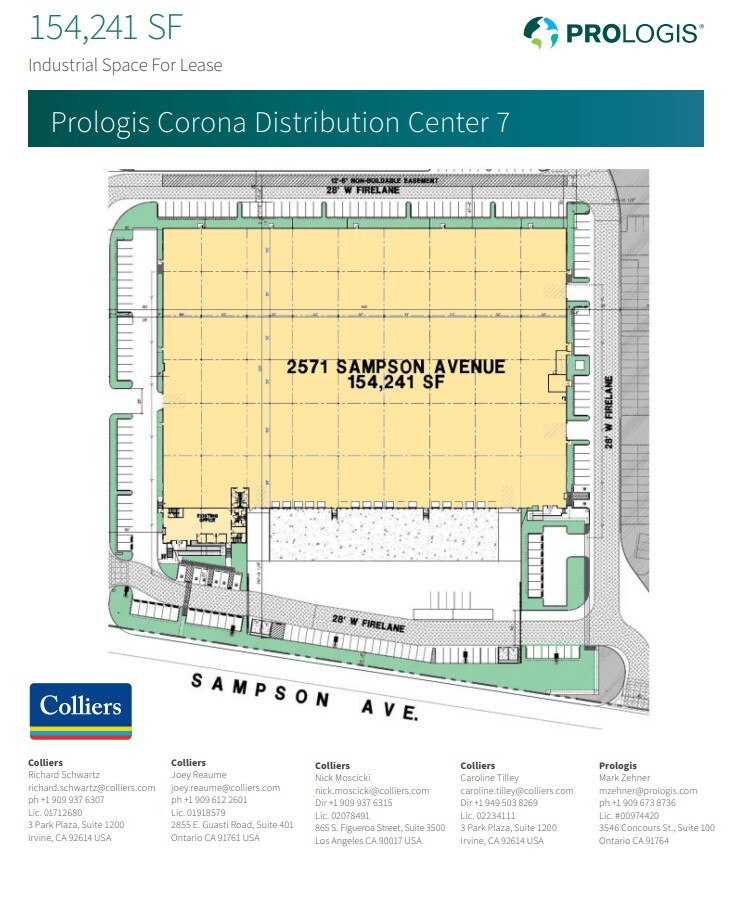 2565 Sampson Ave, Corona, CA for lease Floor Plan- Image 1 of 2