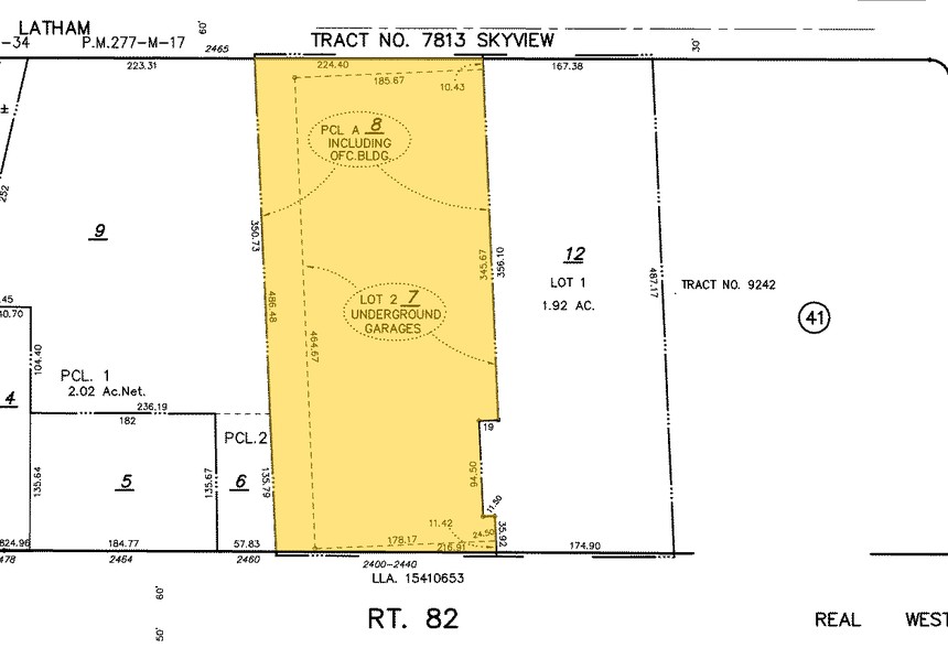 2440 W El Camino Real, Mountain View, CA for lease - Plat Map - Image 2 of 11