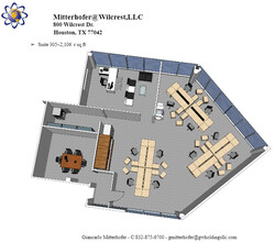 800 Wilcrest Dr, Houston, TX for lease Floor Plan- Image 2 of 2