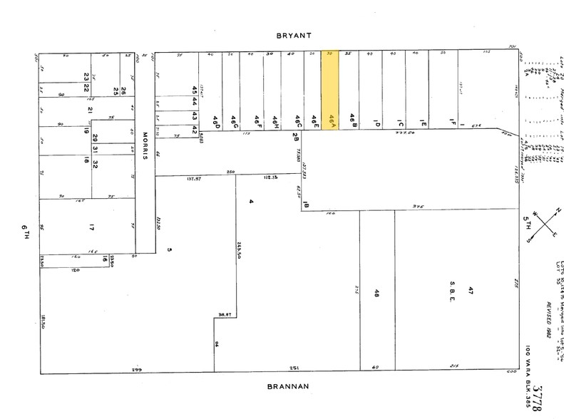 739 Bryant St, San Francisco, CA for lease - Plat Map - Image 2 of 2