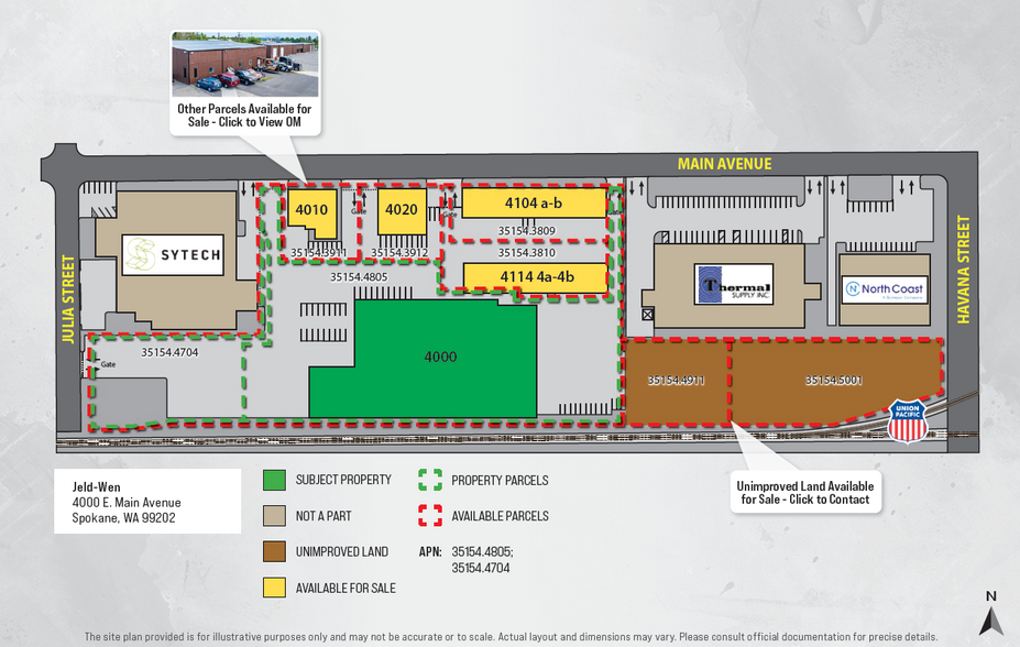 4000 E Main Ave, Spokane, WA for sale - Site Plan - Image 2 of 5