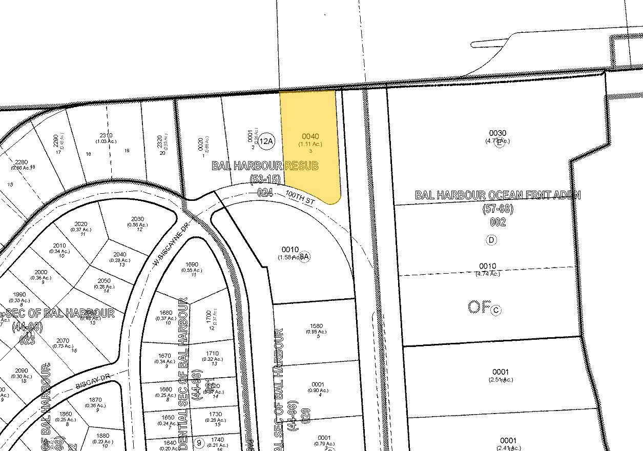 290 Bal Bay Dr, Bal Harbour, FL for sale Plat Map- Image 1 of 1