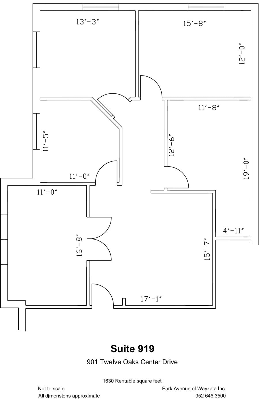 600 Twelve Oaks Center Dr, Wayzata, MN for lease Floor Plan- Image 1 of 1