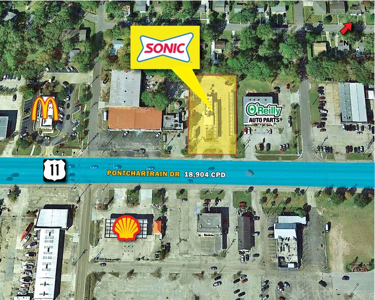 3225 Pontchartrain Dr, Slidell, LA for lease - Aerial - Image 2 of 15