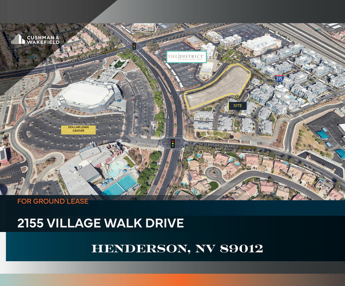 2155 Village Walk Drive, Henderson, NV for lease - Aerial - Image 1 of 1