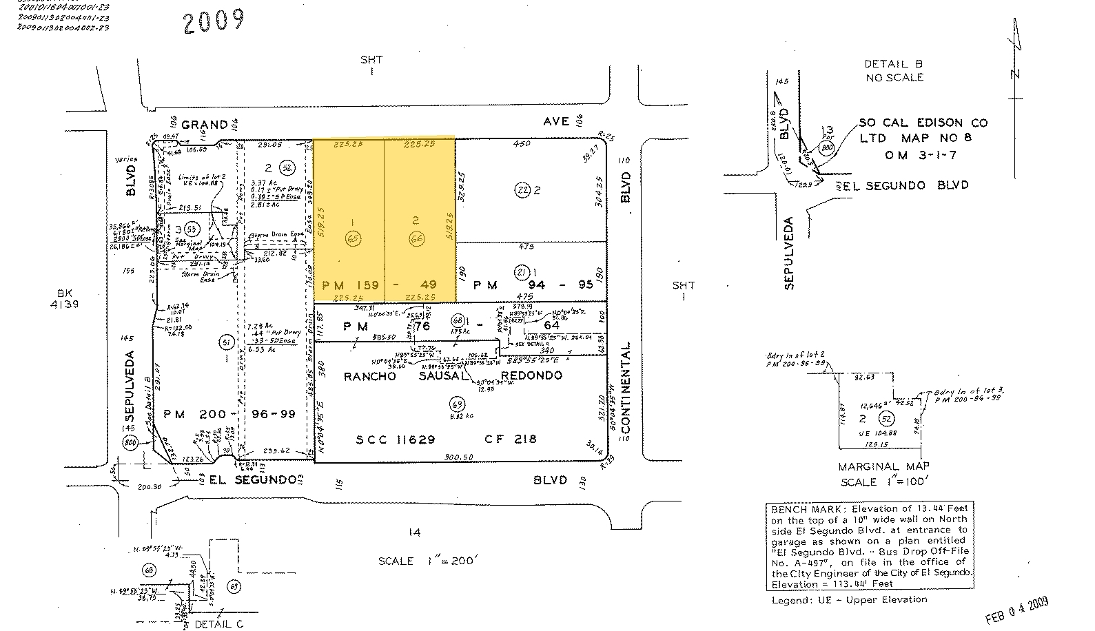 1960 E Grand Ave, El Segundo, CA for lease Plat Map- Image 1 of 2