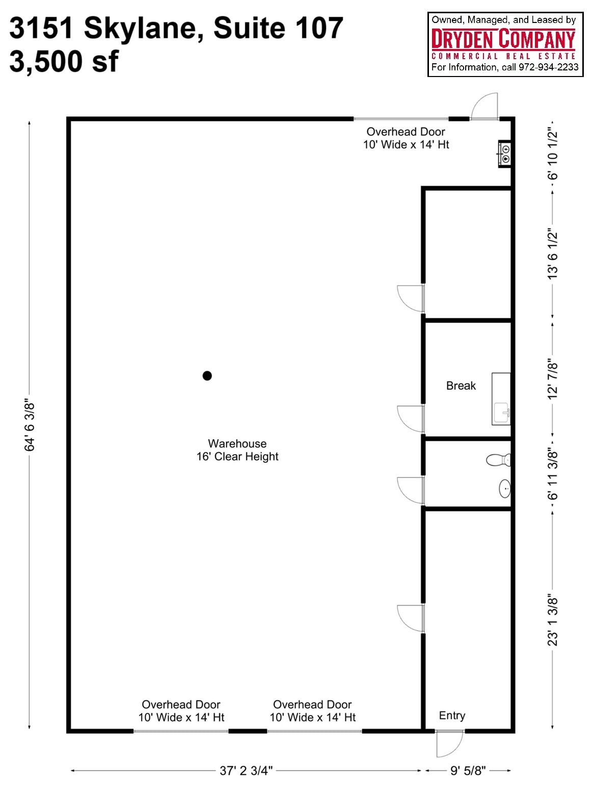 3151 Skylane Dr, Carrollton, TX for lease Interior Photo- Image 1 of 1