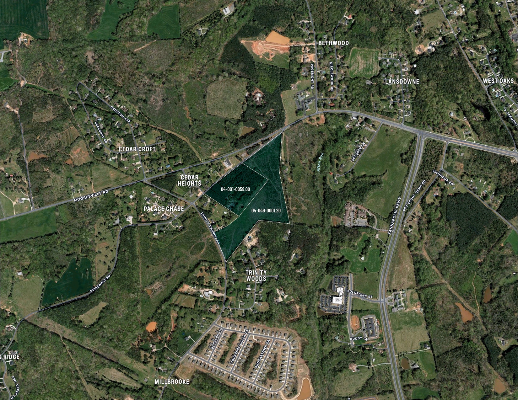 00 Stirewalt Rd & Trinity Church Rd, Kannapolis, NC for sale Aerial- Image 1 of 9