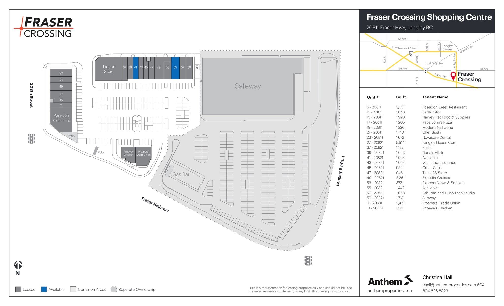 20821 Fraser Hwy, Langley, BC for lease Site Plan- Image 1 of 1